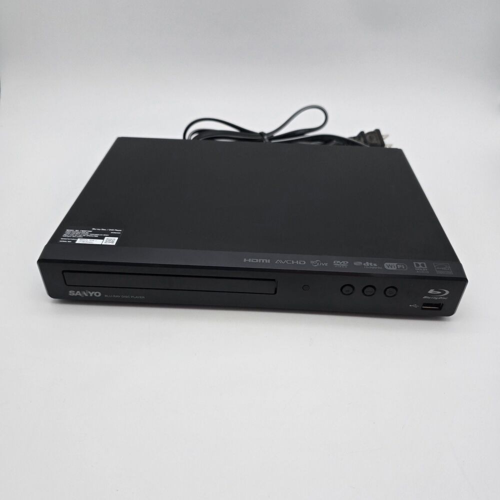 SANYO FWBP706F Blu-ray Disc and DVD Player Tested Working No Remote